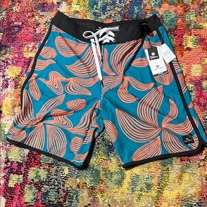 Rip Curl Teal and Orange Board Shorts